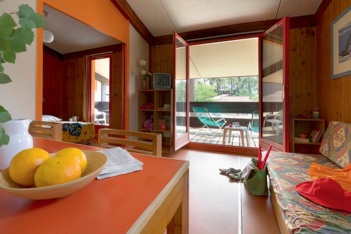 Séjour d'un appartement de la Résidence Les Sentes